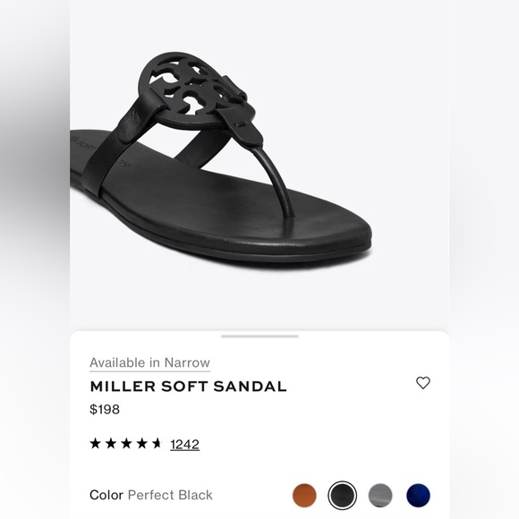 Tory Burch Soft Miller sandal-only worn once. - Picture 4 of 6